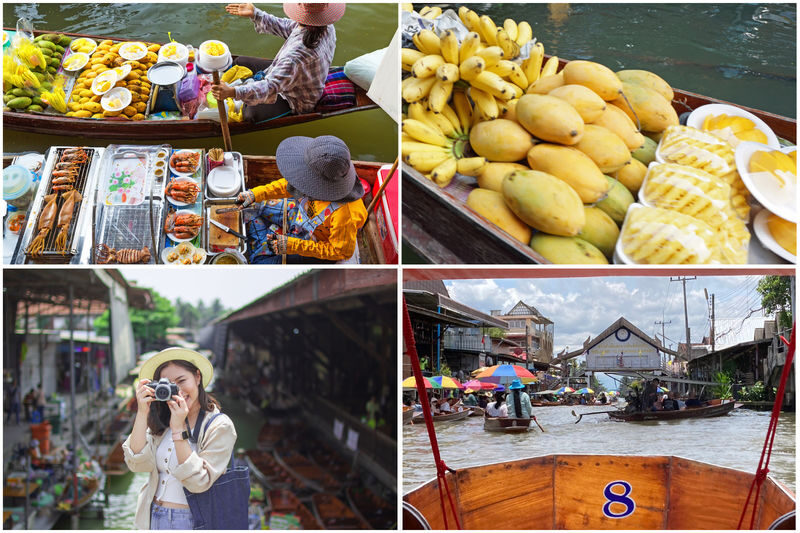 Private Car Charter Damnoen Saduak Floating Market, Maeklong Railway - Damnoen Saduak by long-tail boat