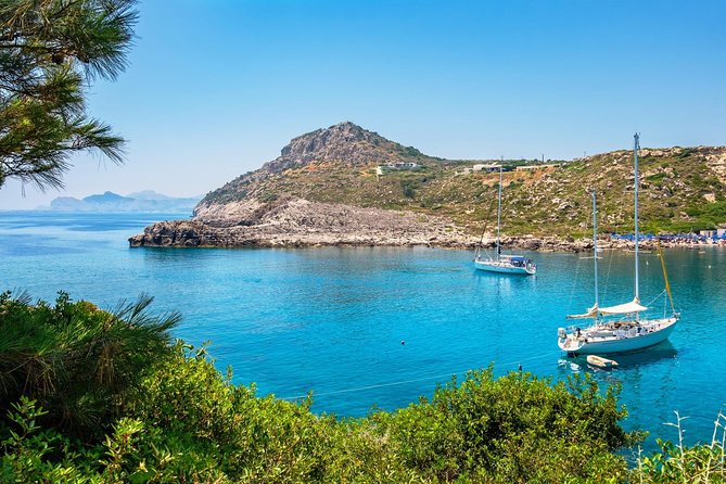 Private Catamaran Day Sailtrip From Rhodes to Tsampika Beach via Anthony Quinn - Inclusions and Amenities