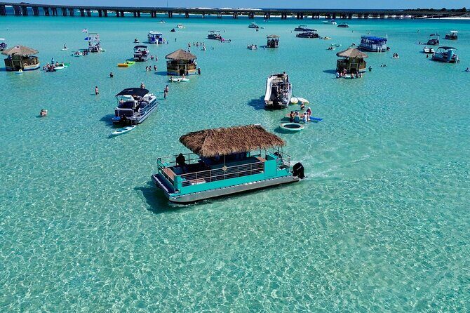 Private Crab Island 18 Passenger Tiki Pontoon Adventure - Overview of the Experience