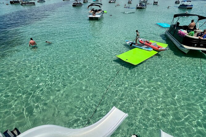 Private Crab Island Double Slides Pontoon Charter With Captain - What To Expect