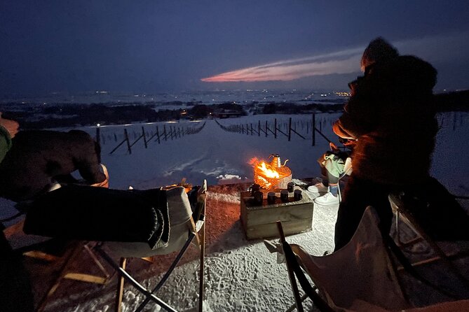 Private Deck Bonfire Café: Winter Evening Sky - Common Questions