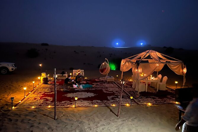 Private Desert Safari Tent Setup in Dubai - Start and End Time