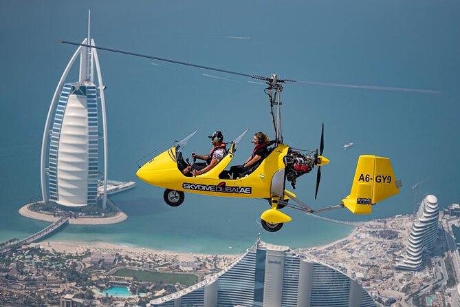 Private Dubai Gyrocopter Flight 20 Minutes - Meeting and Pickup