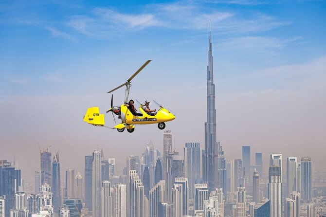 Private Dubai Gyrocopter Flight 20 Minutes - Safety Precautions