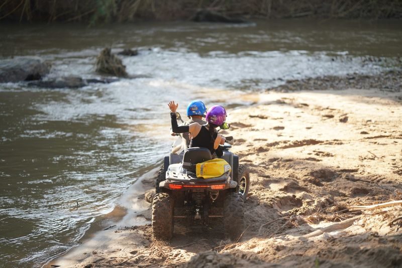 Private Elephant Care, ATV, Waterfall & Rafting Day Trip - Lunch breaks up the day