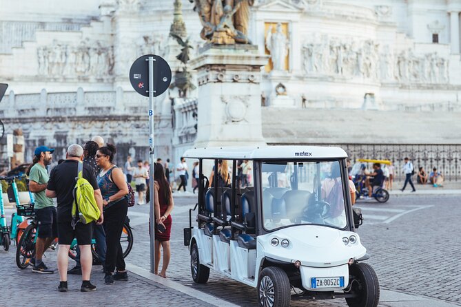 Private Evening Golf Cart Tour of Rome With Aperitivo - Meeting and Pickup