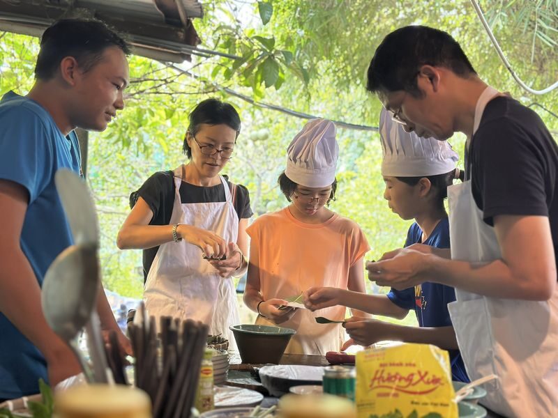 Private Farm Tour & Cooking Class in Ho Chi Minh City - Cooking four dishes with help at every stage