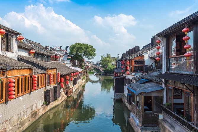 Private Fengjing and Xitang Water Town Sunset Boating Tour With Dinner From Shanghai - Tour Highlights