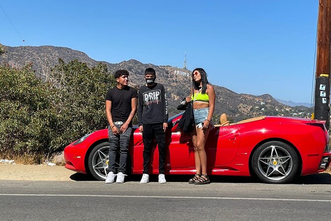 Private Ferrari Tour Hollywood Walk of Fame 20 Minutes. - Meeting and Pickup Details