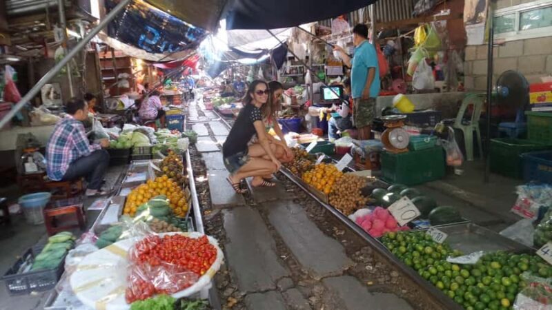 Private Floating & Train Market + DRAGON Temple + Thai Cafe - An Authentic Day in Central Thailand