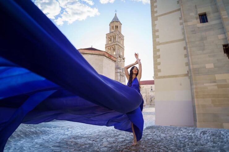 Private Flying Dress Photo Session in Split, Croatia - Photography Experience