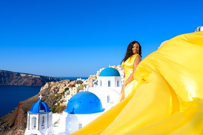 Private Flying Dress Photoshoot in Santorini - Booking and Logistics
