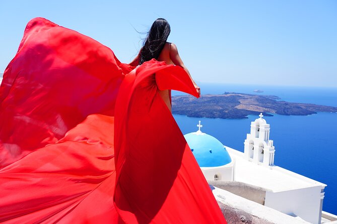 Private Flying Dress Photoshoot in Santorini - Customer Reviews and Recommendations