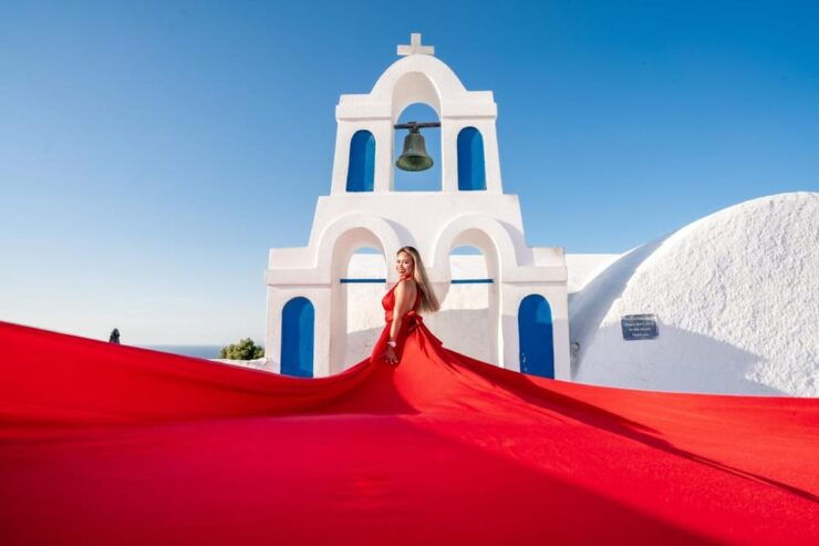 Private Flying Dress Photoshoot Santorini - Good To Know