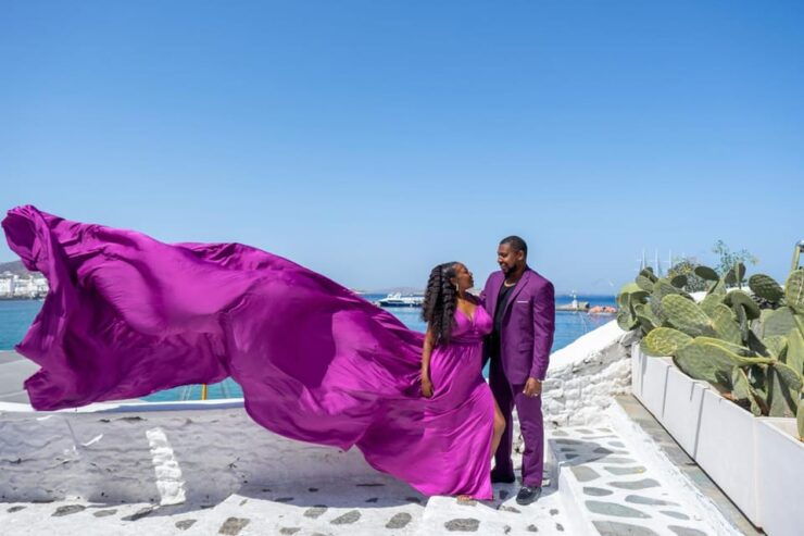 Private Flying Dress Photoshoot Santorini - Highlights of the Photoshoot