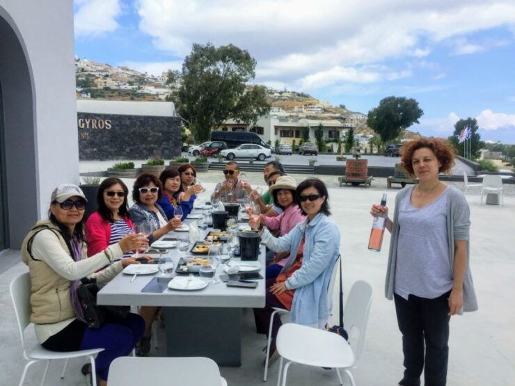 Private Group Visit to Akrotiri & 3 Wineries With Tastings - Wine Tasting and Vineyard Visits
