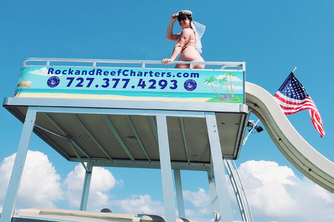 Private Island Tour on a Pontoon Boat With a SLIDE for Parties Events Fun More - The Sum Up