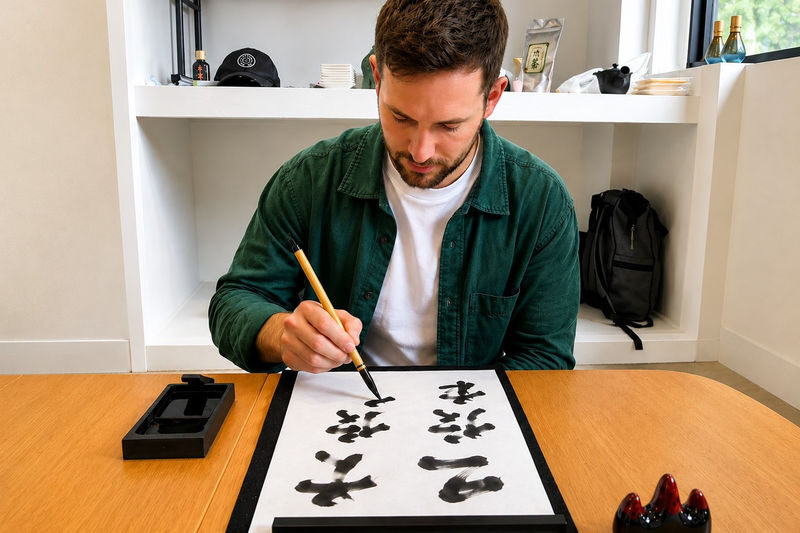 Private Japanese Calligraphy Experience & Izakaya Dining in Shibuya - A brush-and-ink lesson in central Shibuya