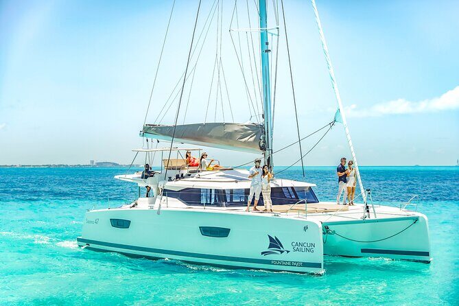 Private Luxury Catamaran Cancun to Isla Mujeres | For up to 30 pp - What’s Included and What’s Not