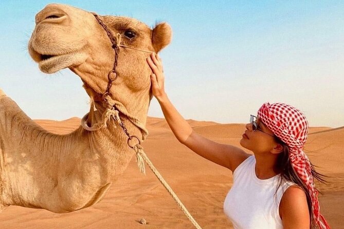 Private Morning Desert Safari Dune Bashing and Short Camel Ride - Short Camel Ride and Refreshments