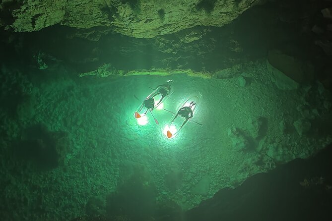 Private Night Tour in Blue Cave on a Clear-Bottom Kayak - Price