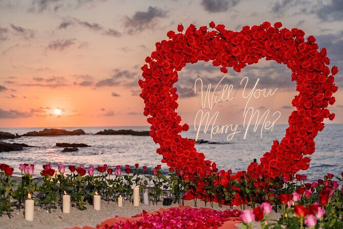 Private Photoshoot Giant Heart with Roses - Good To Know