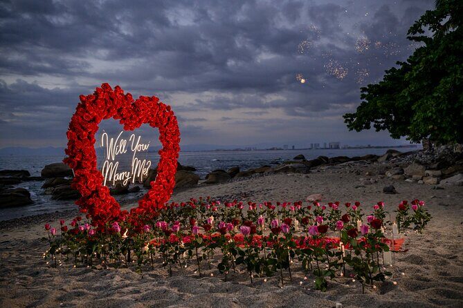 Private Photoshoot Giant Heart with Roses - Included and Not Included: What You Get