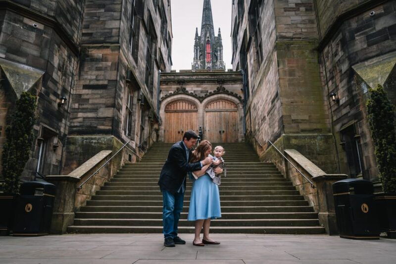 Private Photoshoot with Views of Famous Edinburgh Castle - A Closer Look at the Edinburgh Private Photoshoot