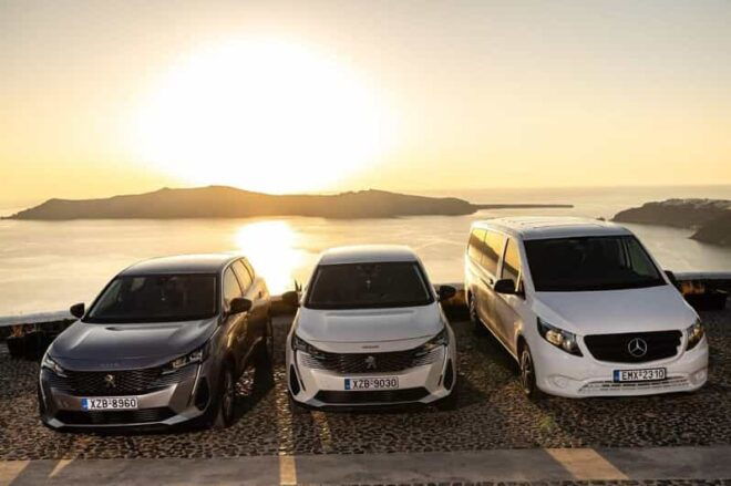 Private Service From/To Santorini Port - Vehicle Features