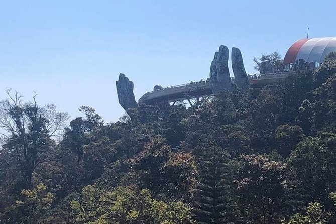 Private Shore Excursion to GOLDEN BRIDGE BA NA - MARBLE MOUNTAIN- DRAGON BRIDGE - Pricing and Booking