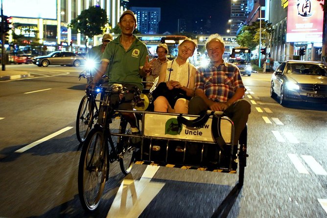 Private Singapore Night Tour With Gardens by the Bay,Trishaw Ride & River Cruise - Trishaw Ride Experience