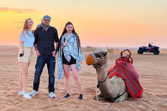 Private Sunset Desert Safari, Sand Boarding and Camel Ride - Private Sunset Safari With a Local Guide
