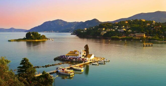 Private Sunset Tour Around Corfu Town With Christina Boat - Itinerary Details