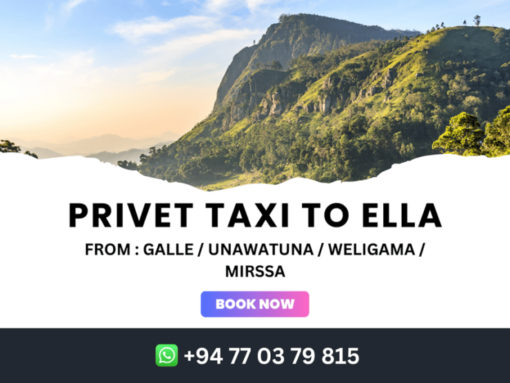 Private Taxi To Ella From Weligama & Mirissa - Good To Know