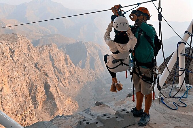 Private Tour Jebel Jais Zipline Flight World's Longest From Dubai - Lowest Price Guarantee