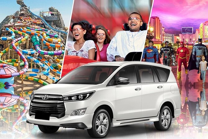 Private Transfer From Dubai Hotels to Ferrari World/Warner Bros - Transfer Options