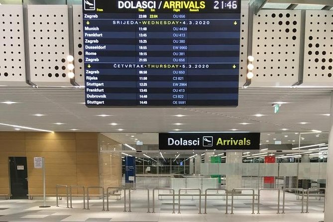 Private Transfer Services - Split Airport to Makarska - Inclusions and Exclusions