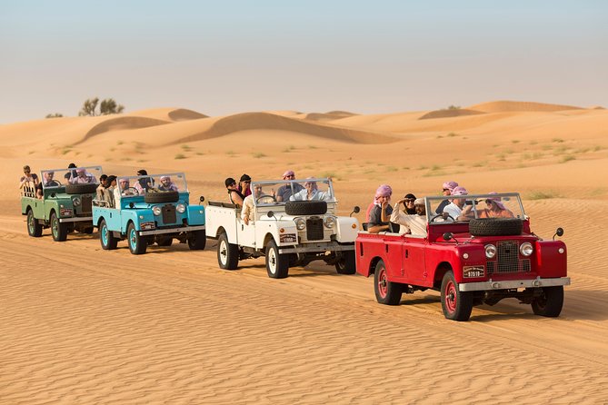 Private Vintage Land Rover Heritage Desert Safari- 4 Course Dinner & Activities - Common Questions