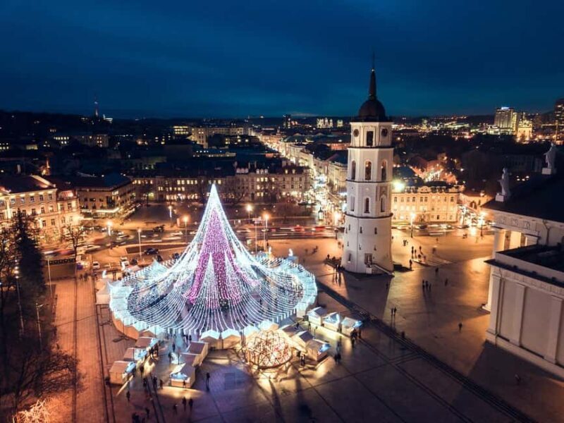 Private Walking Tour Around Vilnius During Christmas Time - Vincas Kudirka Square (24-minute guided walk)  