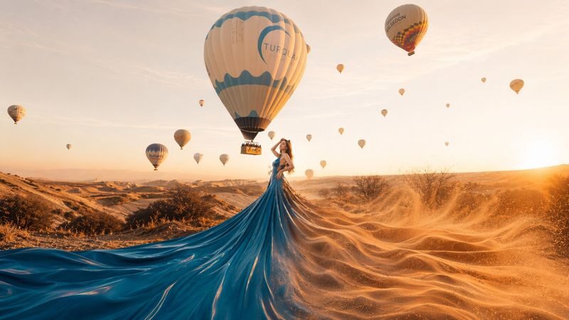 Professional photoshoot with flying dress in Cappadocia - The details that matter before you book