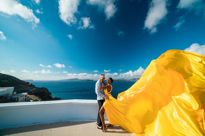 Professional Santorini Photoshoot/ Flying Dress Photoshoot - Cancellation Policy and Weather Contingency
