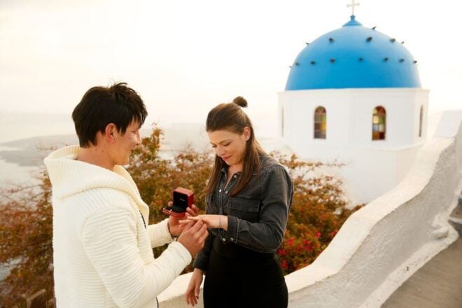 Proposal Photographer in Santorini - Complete Description of the Photo Shoot