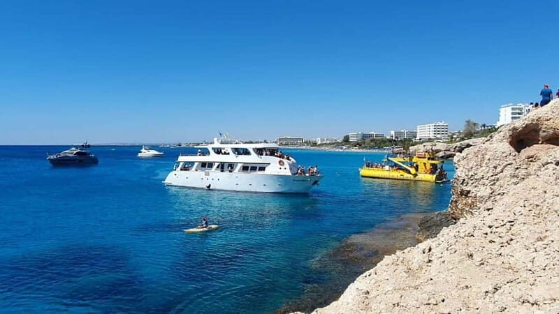 Protaras: Luxury Sunset Yacht Trip with Slide, BBQ & 1 Drink - The Itinerary Breakdown