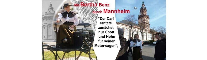 Public tour With Bertha Benz through the city of inventors Costume tour - An In-Depth Look at the Mannheim Costume Tour