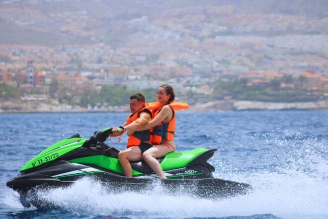 Puerto Colón: Kawasaki Jet Ski Tour Along Tenerifes Coast - Booking and Cancellation