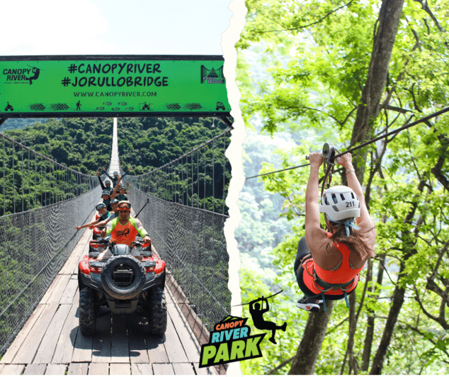Puerto Vallarta: Combo Jorullo Bridge ATV, ZipLine and Mules - Exhilarating Zip Line Tour