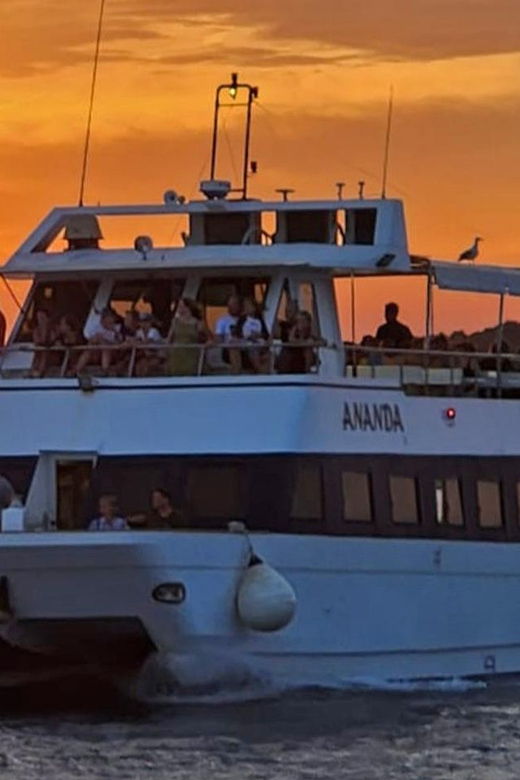 Pula: Dolphin Sunset Cruise to Brijuni with Dinner & Drinks - Sunset and Scenic Views