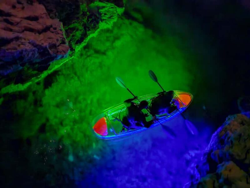 Pula: Istria Cave LED Illuminated Kayak Tour by Night - The Experience in Detail