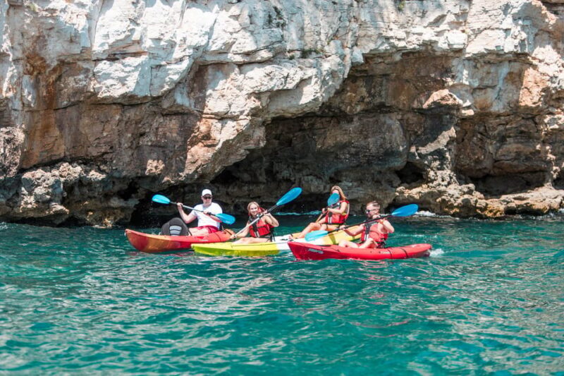 Pula: Kayak Adventure with Cave & Island Snorkeling - Exploring Verudela Canyon