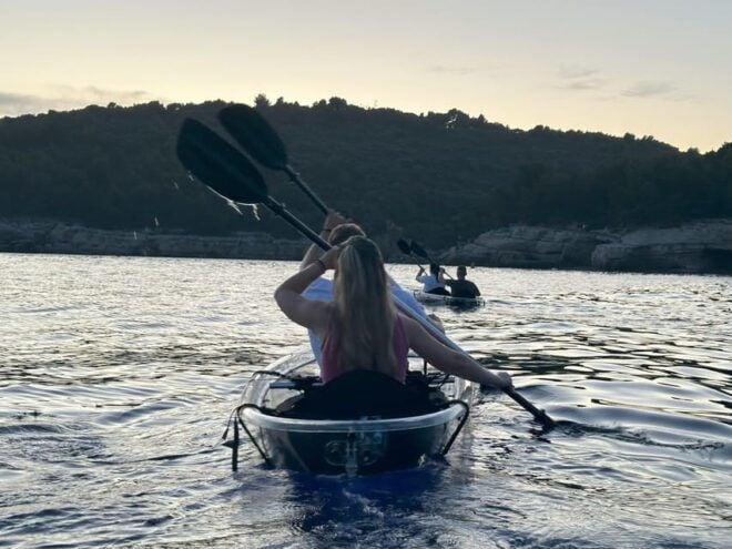 Pula: Sunset/Night Illuminated Transparent Kayak Cave Tour - Whats Included